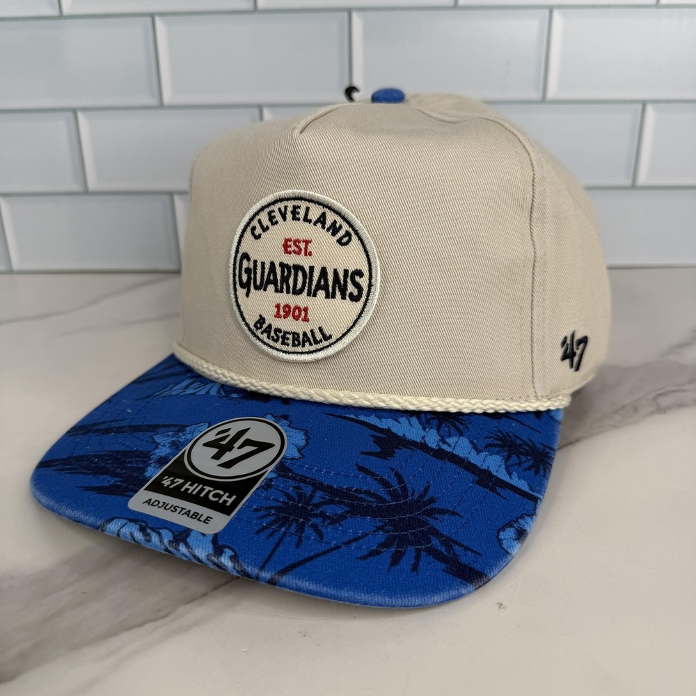 Cleveland Guardians Hat Cap Snap Back Mens One Size Blue Baseball 47 Hitch NWOT